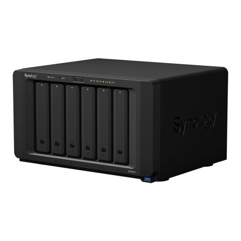 NAS Synology DS1621+; Tower; 6x (3.5"/2.5" SATA HDD/SSD); AMD Ryzen V1500B, 4 GB DDR4 (max. 32GB),4 x 1GbE RJ-45