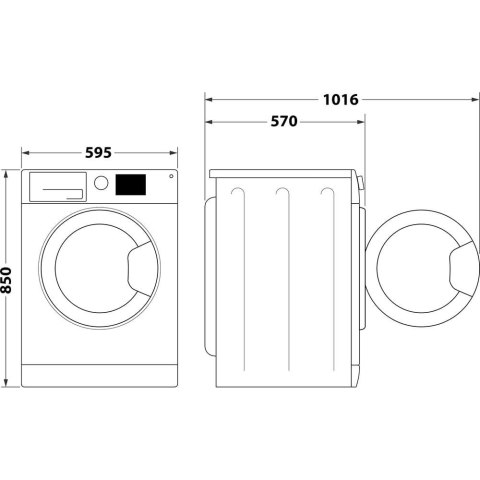 Pralko-suszarka WHIRLPOOL FFWDB 864349 BV EE