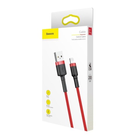 KABEL BASEUS CAFULE LIGHTNING RED/RED 1.5A, 2M