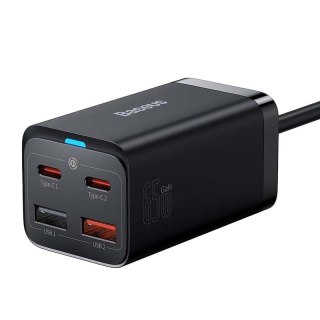 Ładowarka sieciowa BASEUS GaN3 PRO 2xUSB-C+2xUSB 65W BLACK