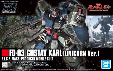 Figurka kolekcjonerska BANDAI HGUC 1/144 GUSTAV KARL (UNICORN VER)