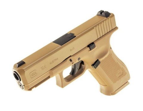 Pistolet wiatrówka Glock 19X 4,5 mm coyote BB CO2