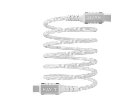 Kabel magnetyczny Havit Typ C-Typ C CB6297 (biały)