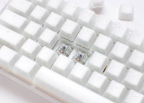 Ducky One 3 Aura White Mini Kailh Jel US klawiatura Gaming USB QWERTY Amerykański międzynarodowy Biały