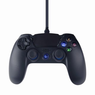 Gembird JPD-PS4U-01 przewodowy gamepad USB PS4/PC, czarny