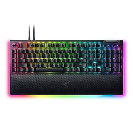 Razer | Mechanical Gaming Keyboard | BlackWidow V4 Pro | Gaming Keyboard | Wired | RGB LED light | NORD | Black | Numeric keypad