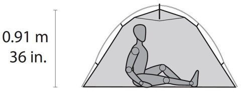 MSR Hubba NX Tent Namiot kopułowy 1 os. Szary