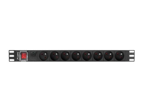 LANBERG LISTWA ZASILAJĄCA RACK PDU 19" (1U, 16A, 7X Shuko, 2m)