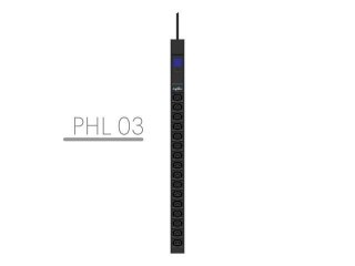 LISTWA ZASILAJĄCA RACK PDU 19" POWERWALKER 10A 16X IEC C13 3M IEC C14 MIERNIK PIONOWA CZARNA