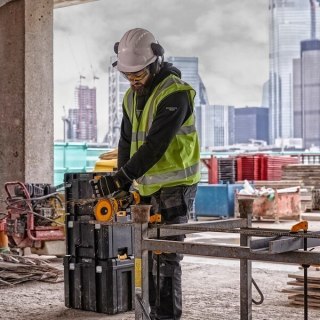 DeWALT DCG418NT-XJ przenośna szlifierka Szlifierka taśmowa Czarny, Żółty