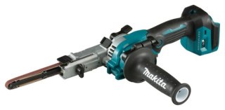 Makita DBS180Z 18 V przenośna szlifierka Szlifierka taśmowa Czarny, Niebieski, Srebrny