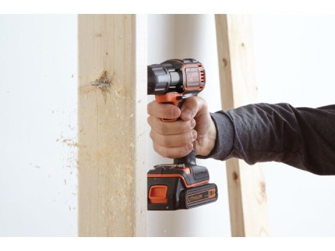 Black & Decker ASD18K Zamek centralny Czarny, Pomarańczowy