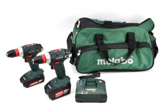 METABO.ZESTAW 2xBS18Q + AKU LiPOWER 1x2,0 Ah 1x4,0 Ah +TORBA %%%