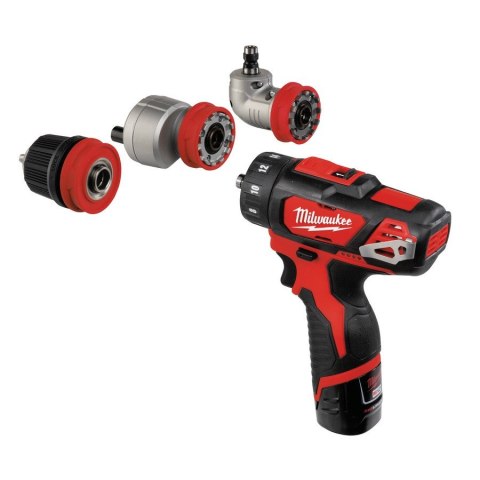 Milwaukee M12 BDDXKIT-202C Czarny, Czerwony 1,2 kg