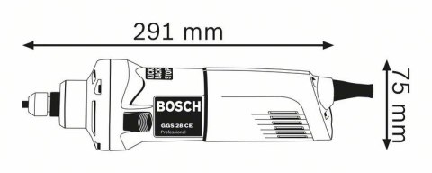 Szlifierka prosta BOSCH GGS 28 CE 650W 10000 RPM (0601220100)