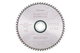 METABO PIŁA TARCZOWA HW/CT 216x30x64z MULTI CUT PROFESSIONAL