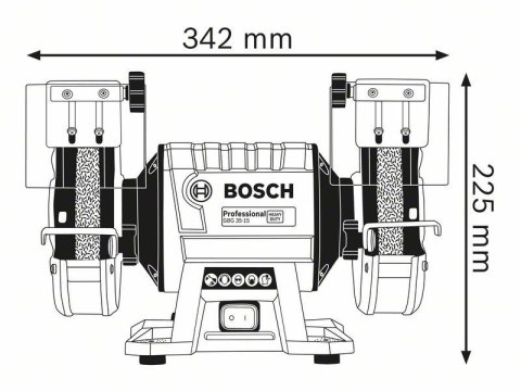 SZLIFIERKA STOŁOWA FI 150/20 MM 350W GBG 35-15 BOSCH