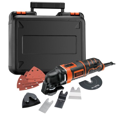 Black & Decker MT300KA-QS oscylujące narzędzie wielofunkcyjne Czarny, Pomarańczowy 300 W 10000 OPM