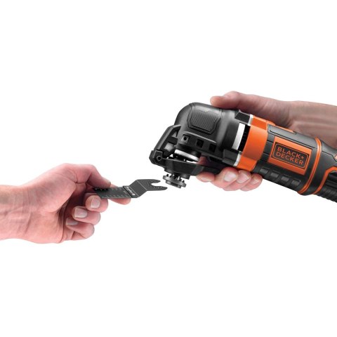 Black & Decker MT300KA-QS oscylujące narzędzie wielofunkcyjne Czarny, Pomarańczowy 300 W 10000 OPM