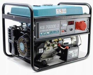 KS GENERATOR BENZYNOWY KS 7000E-3 230/400V, ROZRUCH ELEKTRYCZNY.