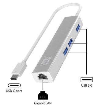 LevelOne USB-0504 karta sieciowa Ethernet 1000 Mbit/s