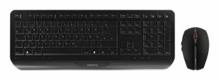 CHERRY JD-7000DE-2 klawiatura Dołączona myszka Dom/Biuro RF Wireless QWERTZ Niemiecki Czarny