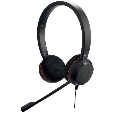 Jabra Evolve 20 UC Stereo Zestaw słuchawkowy Przewodowa Opaska na głowę Biuro/centrum telefoniczne USB Typu-A Czarny