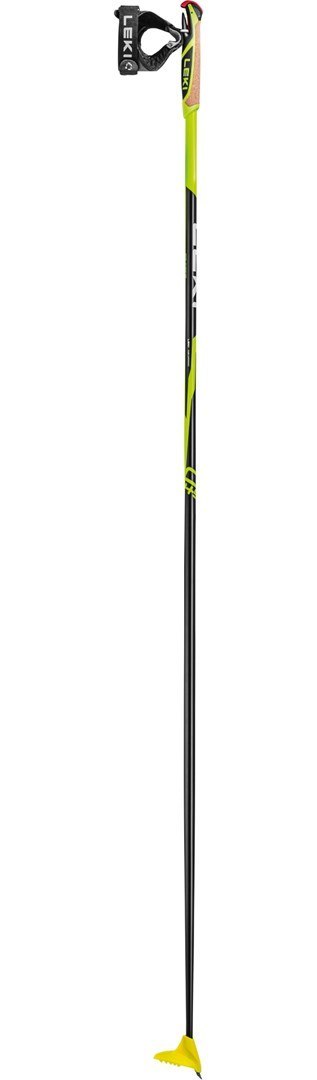 LEKI CC 450 kije do nart 145 cm Czarny, Biały, Żółty Węgiel