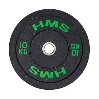 Talerz olimpijski Bumper 10 kg Zielony HMS HTBR10