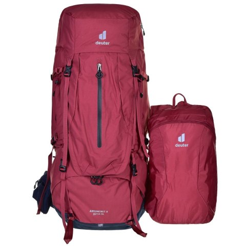 Deuter Aircontact X 60+15 REDWOOD-INK - plecak trekkingowy - 60+15 l