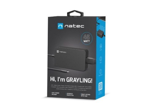 NATEC ZASILACZ ŁADOWARKA GRAYLING USB-C 45W