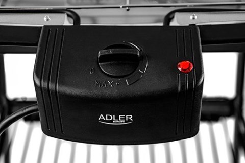 Adler AD 6602 Gril Blad Prąd elektryczny Czarny 2000 W