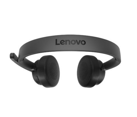 Lenovo Wireless VoIP Headset Zestaw słuchawkowy Bezprzewodowy Opaska na głowę Biuro/centrum telefoniczne Bluetooth Czarny