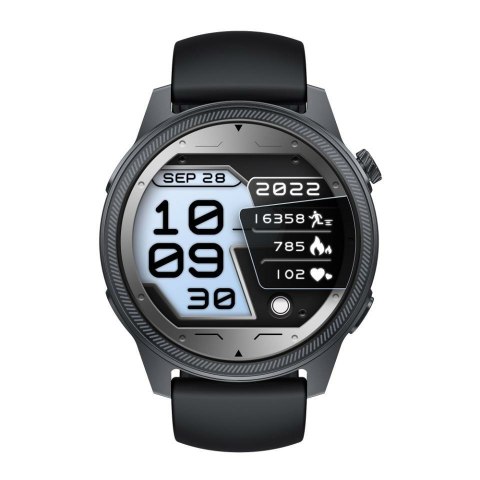 Denver SWC-392B smartwatch / zegarek sportowy 3,63 cm (1.43") AMOLED Cyfrowy 466 x 466 px Ekran dotykowy Czarny