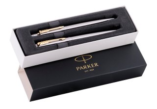 Parker-Zestaw pióro + długopis Jotter Stalowy GT