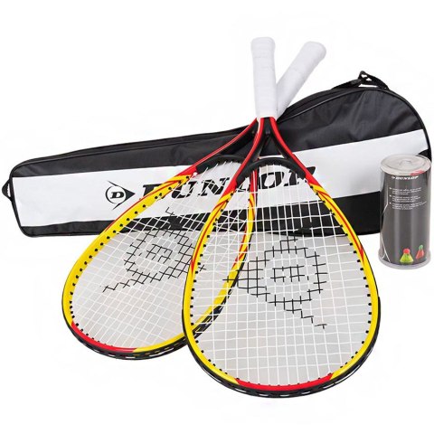 Zestaw do Speedmintona Racketball Set Dunlop żółto-czerwone