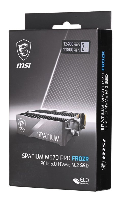 Dysk SSD MSI SPATIUM M570 PRO 2TB PCIe 5.0 NVMe M.2 2280 FROZR