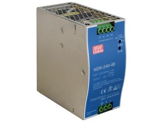 ZASILACZ IMPULSOWY NA SZYNĘ DIN MEAN WELL NDR-240-48 48V/240W/5A