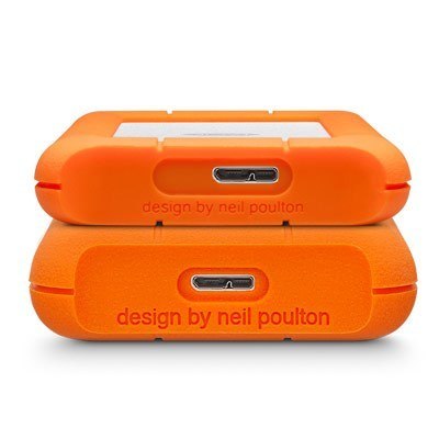 LaCie Rugged Mini zewnętrzny dysk twarde 2 TB 5400 RPM Micro-USB B 3.2 Gen 1 (3.1 Gen 1) Pomarańczowy, Srebrny