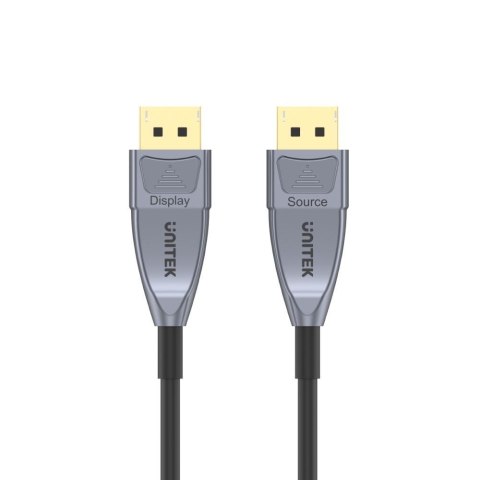 UNITEK KABEL OPTYCZNY DISPLAYPORT 1.4, Active Optical Cable, 8K, 5M