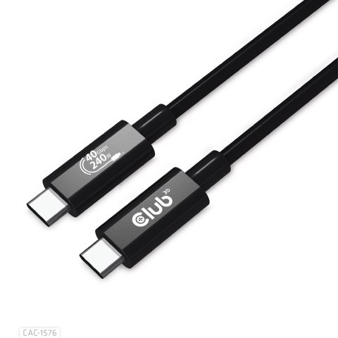 CLUB3D CAC-1576 kabel USB USB4 Gen 3x2 1 m USB C Czarny