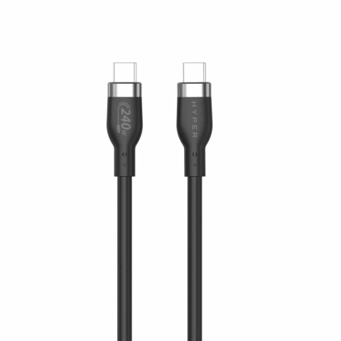 HYPER HJ4002BKGL kabel USB USB 2.0 2 m USB C Czarny