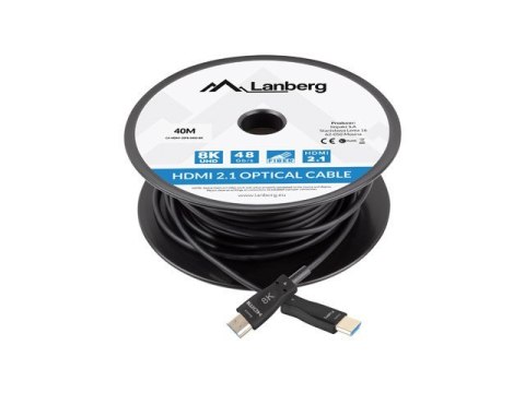 LANBERG KABEL HDMI M/M V2.1 40M 8K OPTYCZNY AOC