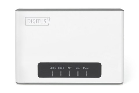 DIGITUS SERWER SIECIOWY WIELOFUNKCYJNY, BEZPRZEWODOWY 2-PORTOWY, USB 2.0, 300MBPS DN-13024