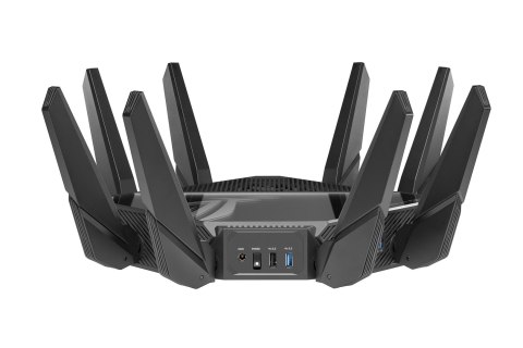 ASUS ROG Rapture GT-AXE16000 router bezprzewodowy 10 Gigabit Ethernet Trójpasmowy (2,4 GHz / 5 GHz / 6 GHz) Czarny