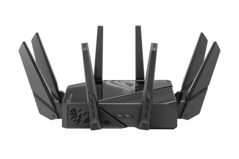 ASUS ROG Rapture GT-AXE16000 router bezprzewodowy 10 Gigabit Ethernet Trójpasmowy (2,4 GHz / 5 GHz / 6 GHz) Czarny