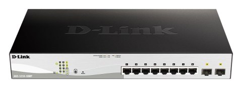 D-Link DGS-1210-10MP Zarządzany L2 Gigabit Ethernet (10/100/1000) Obsługa PoE Czarny, Szary