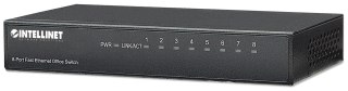 Intellinet 8-Port Fast Ethernet Office Switch Fast Ethernet (10/100) Czarny