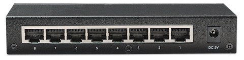 Intellinet 8-Port Fast Ethernet Office Switch Fast Ethernet (10/100) Czarny