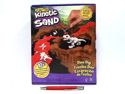 Kinetic Sand Wykopalisko dinozaurów, zestaw piasku kinetycznego z akcesoriami 6055874 p3 Spin Master